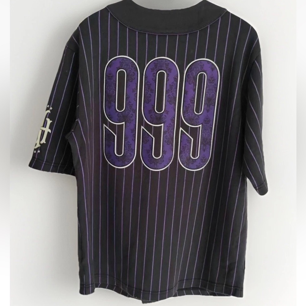 Disney Parks Haunted Mansion Baseball Jersey Adult 999 Haunts Halloween - Picture 4 of 5